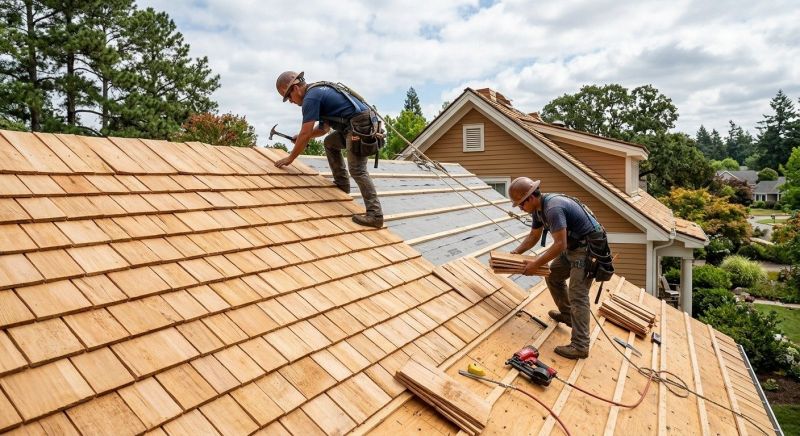 Cedar Roof Installation in Elizabeth, CO