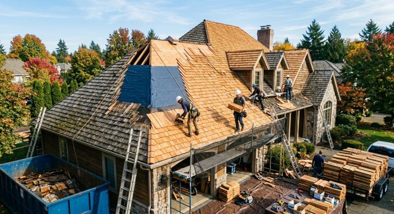 Cedar Roof Replacement in Sedalia, CO