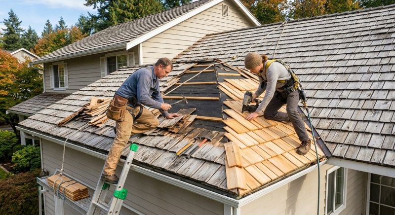 Cedar Shake Roof Repair in Arapahoe County, CO