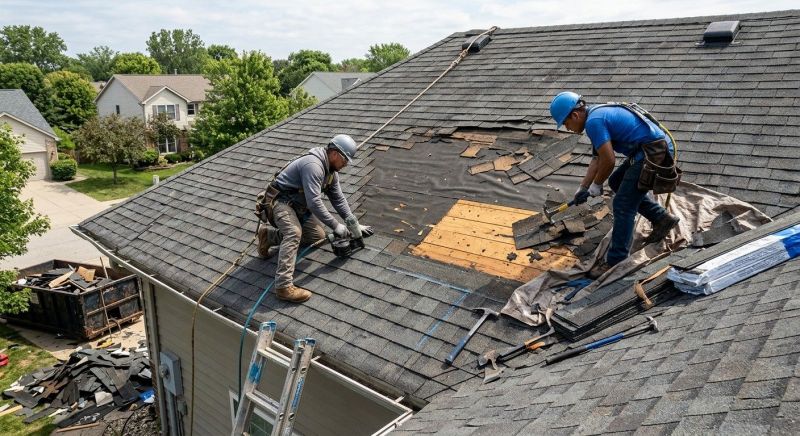 Damaged Roof Repair in Littleton, CO