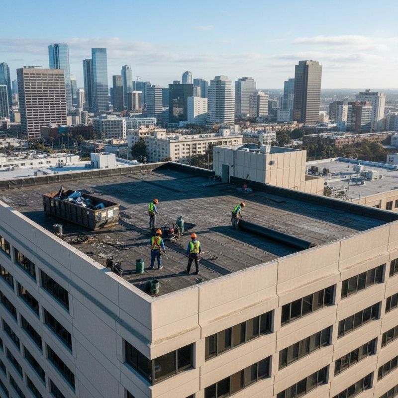 Flat Roof Replacement in Commerce City, CO