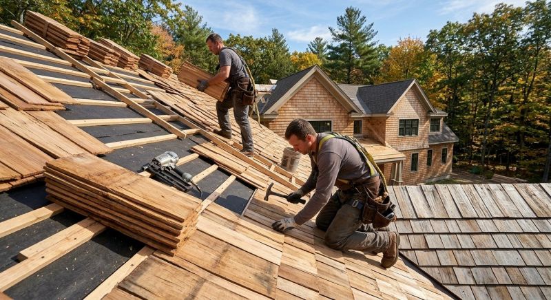 Natural Wood Roof Installation in Littleton, CO