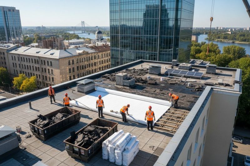 Single Ply Roof Replacement in Commerce City, CO