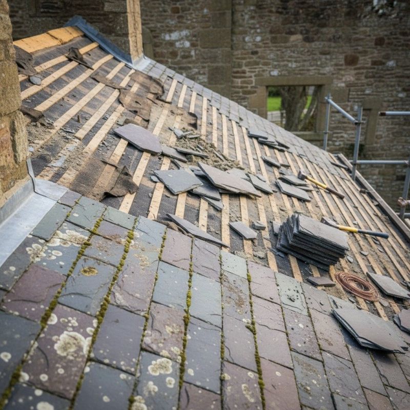 Slate Roof Replacement in Douglas County, CO