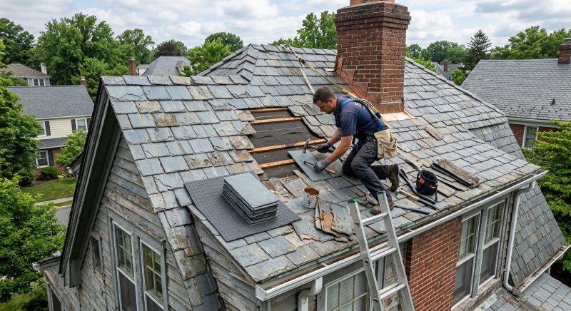 Slate Shingles Repair in Elbert County, CO