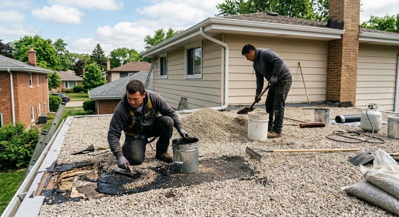 Tar And Gravel Roof Repair in Denver, CO